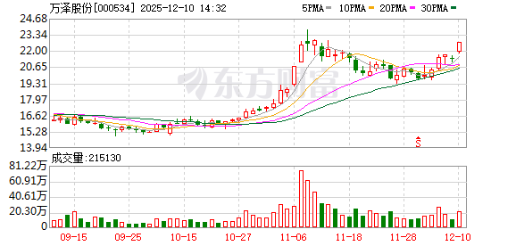 配资天眼官网 万泽股份：董事长变更